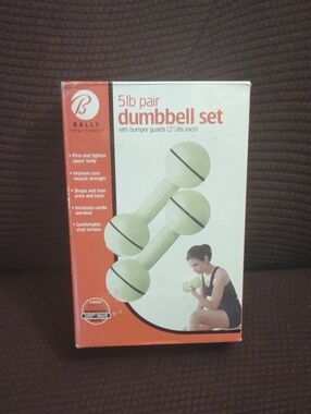 Bally Vinyl Dumbbell Pair in Light Green